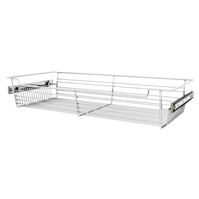 Sidelines Steel Side Mount Chrome Closet Basket