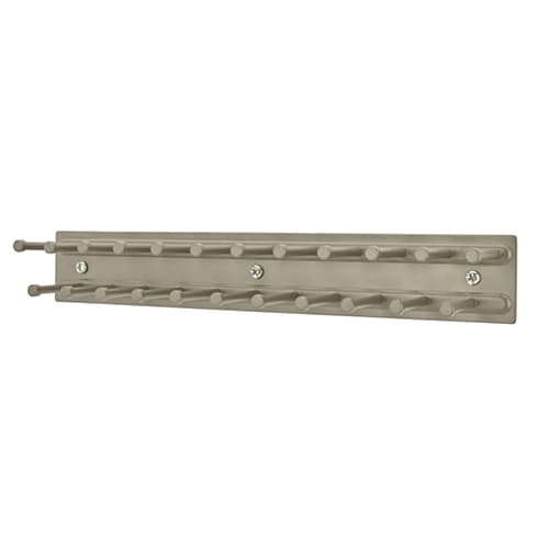 Rev-A-Shelf Satin Nickel 3-1/4"W x 13-7/8"D Static Tie and Belt Organizer, Steel - TRC-12NS-SN