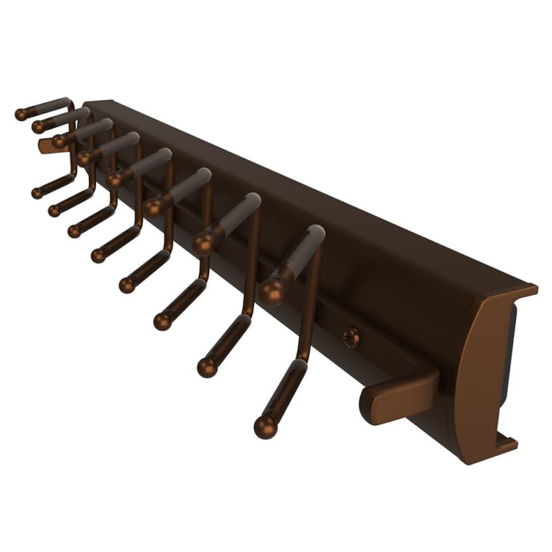 Sidelines Deluxe Bronze 2-1/4"W x 13-15/32"D Pullout Tie Rack, Steel - TRCPOSL-14-BZ-1