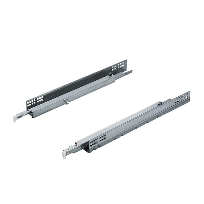 Salice Futura 21" Push-to-Open Full Extension 100 lb Undermount Drawer Slide, Zinc, A7557/533 CP6