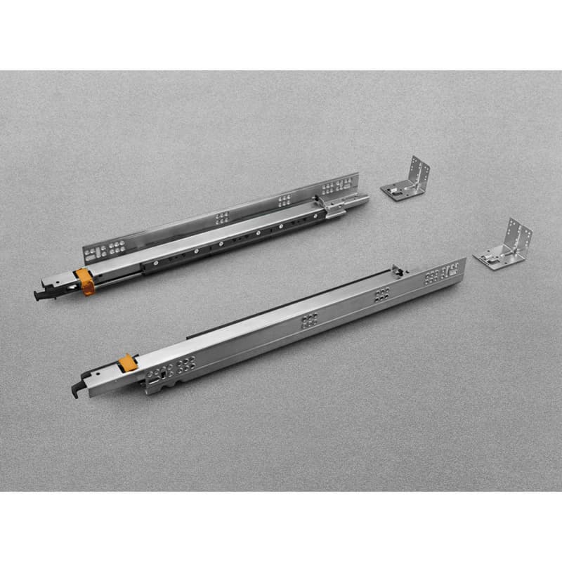 Salice Progressa 15" Soft-Close Full Extension 120 lb Undermount Drawer Slide, Zinc, G5U9S381XXF6
