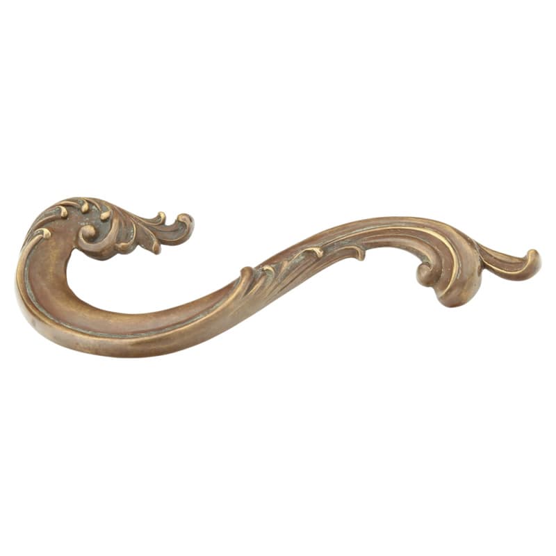 Schaub French Court Left Hand Pull, 5"CC, Monticello Brass - 934L-MBR