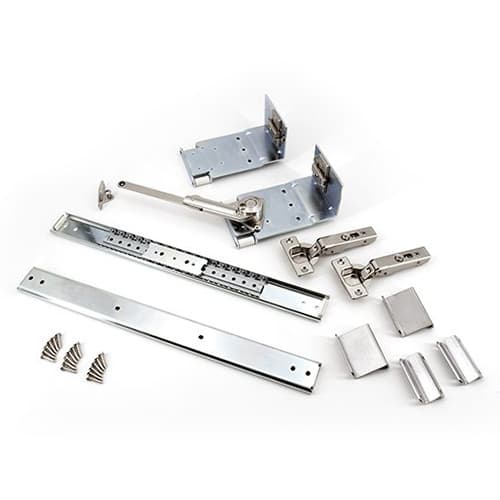 Sugatsune 19" Single Soft-Closing Flipper Door Mechanism, 15mm - 20mm Door Thickness, - IF-360S-19