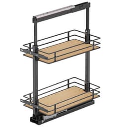 Vauth-Sagel 13-3/4" 2-Tier Scalea Pullout Basket with Soft Close, Maple