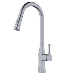 Karran Standerton Single Handle Pull-Down Kitchen Faucet, Stainless Steel, KKF140SS