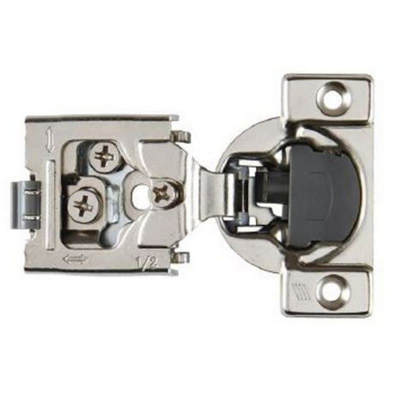 Hettich Optimat 3D 105&deg; Clip-On Face Frame Hinge Self-Closing 1/2" Overlay   Dowel Mount 9295583