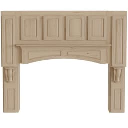 VMI 66"W Cherry Mantel with Detachable Front Series Wall Mount Range Hood - FDWHDMT03 66 C