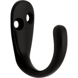 Franklin Brass Single Prong Hook, Matte Black, 10/Pack - B12093K-FB-C