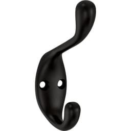 Franklin Brass Heavy Duty Coat & Hat Hook, Matte Black, 10/Pack - B34864K-FB-C
