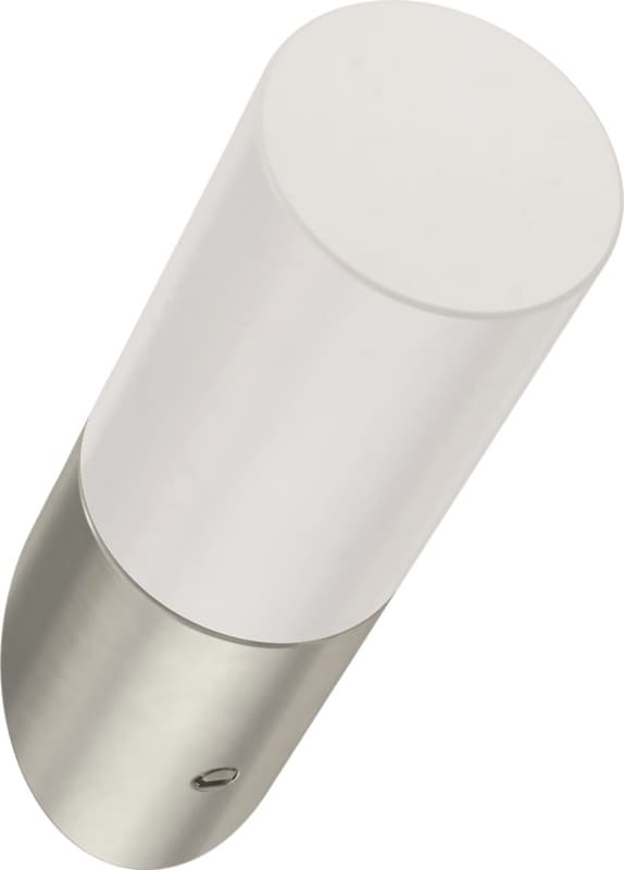 Franklin Brass Modern Slant Hook, 2-1/4", Pure White & Satin Nickel, 5 per pack - B41615-PWN-B