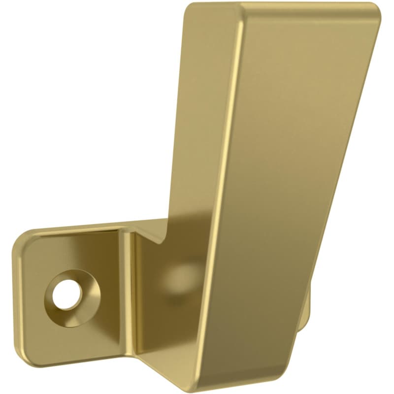 Franklin Brass Geometric Post Single Prong Hook, Satin Gold, 5 per pack - B46705K-SG-C