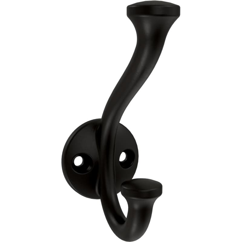 Franklin Brass Casual Farmhouse Coat and Hat Hook, Matte Black, 5 per pack - B46707K-FB-C