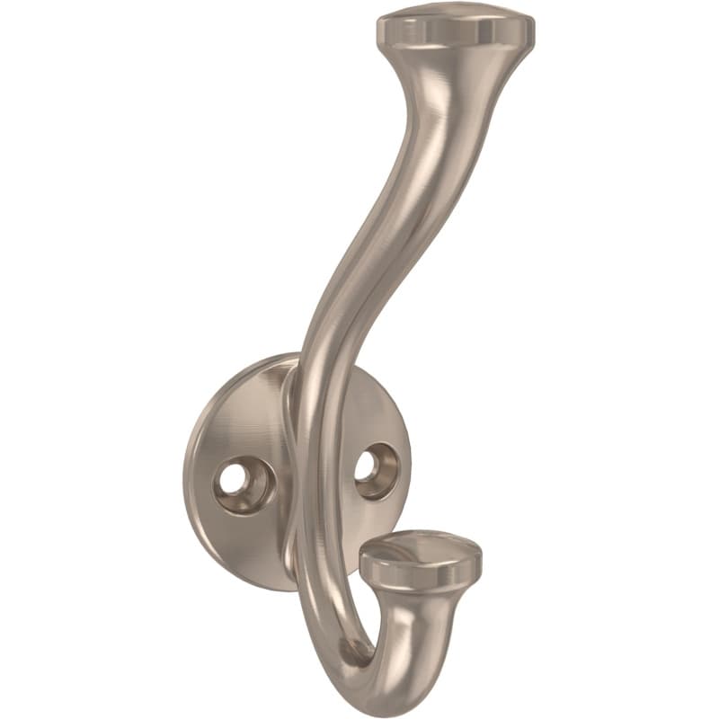 Franklin Brass Casual Farmhouse Coat and Hat Hook, Nickel, 5 per pack - B46707K-NIC-C