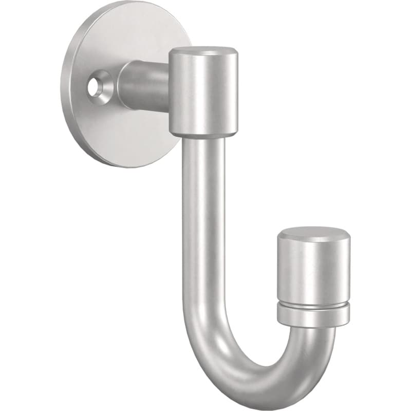 Franklin Brass Bar Single Prong J Hook, 3-5/8" (91mm), Matte Nickel, 4 per pack - B47246K-MN-C