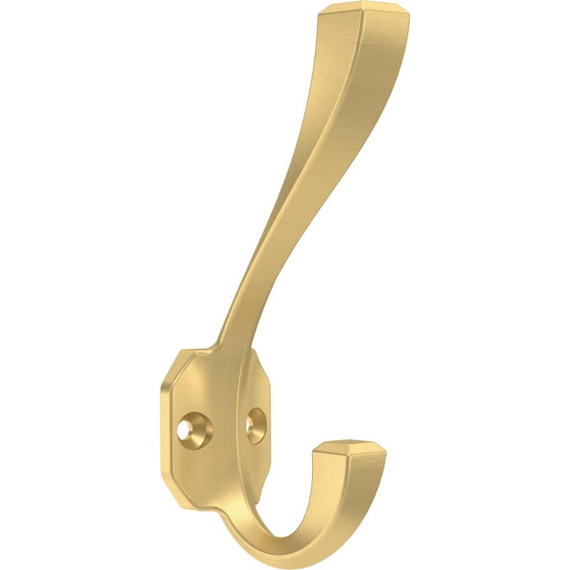 Franklin Brass Napier Coat and Hat Hook, 4-3/4" (120mm), Modern Gold, 4 per pack - B47254K-117-C