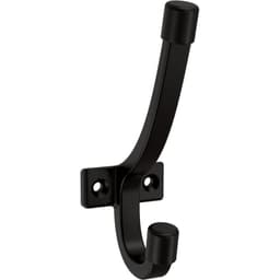 Franklin Brass Modern Angled Pilltop Coat and Hat Hook, Matte Black, 5/Pack - B48023K-FB-C