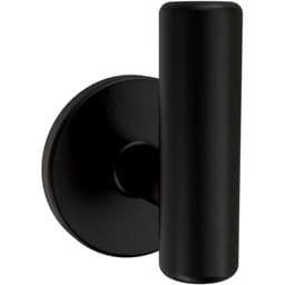 Franklin Brass Cylindrical Post Single Prong Hook, Matte Black, 5/Pack - B48024K-FB-C