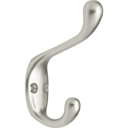 Heavy Duty Coat and Hat Hook, 3", Matte Nickel, 5/Pack - FBCHH5-MN-C