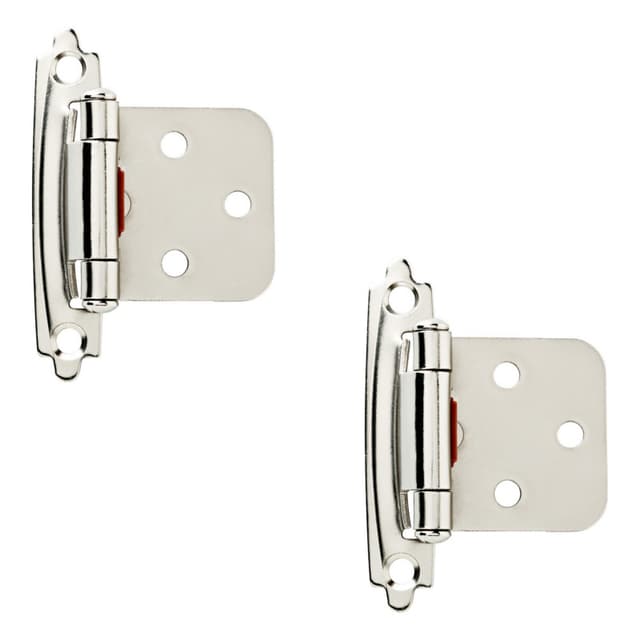 Liberty Self-Closing Overlay Hinge, Satin Nickel, 2 pack - H0103BC-SN-O3