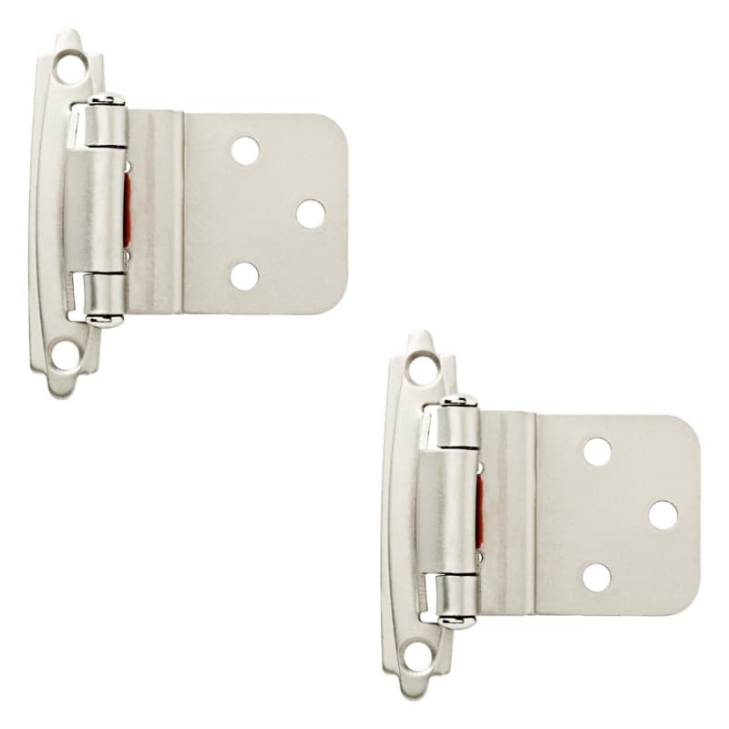 Liberty Self-Closing Inset Hinge, 3/8", Satin Nickel, 2/Pack - H0104AC-SN-O3