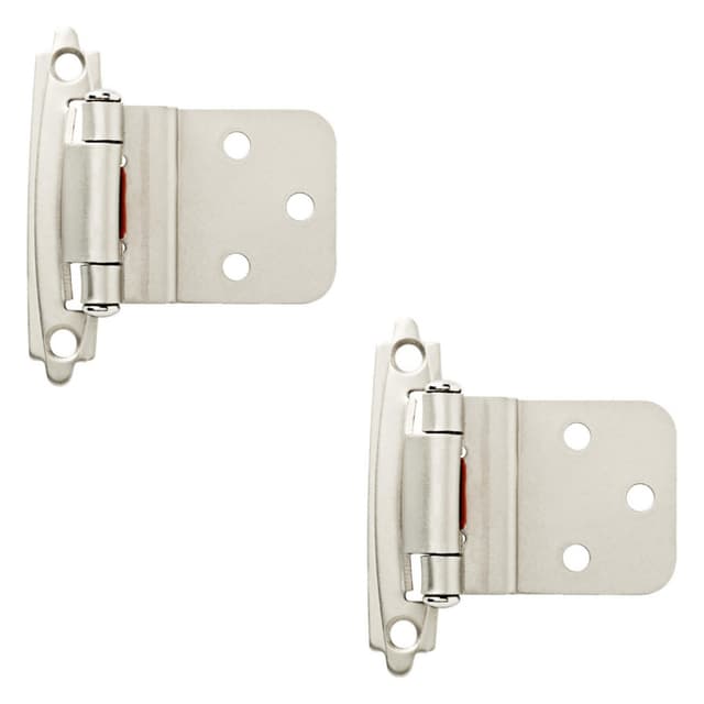 Liberty Self-Closing Inset Hinge, 3/8", Satin Nickel, 2 pack - H0104AC-SN-O3