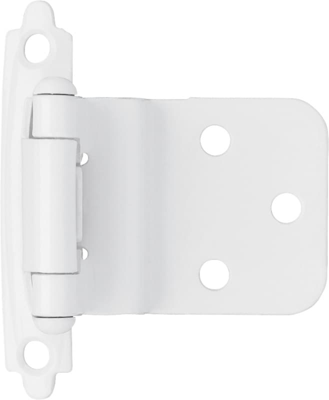Liberty Self-Closing Inset Hinge, 3/8", White, 2/Pack - H0104AC-W-O3
