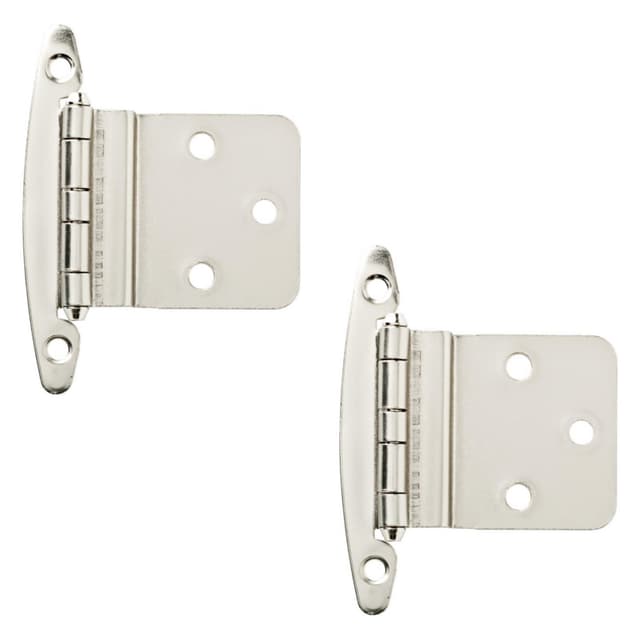 Liberty Inset Hinge without Spring, 3/8", Satin Nickel, 2 pack - H00930C-SN-O