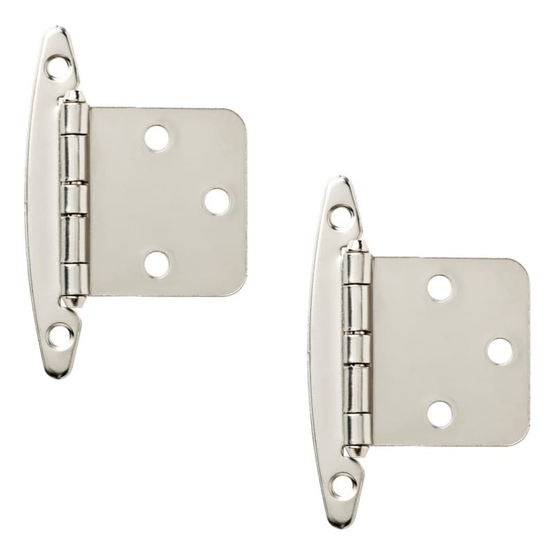 Liberty Overlay Hinge without Spring, Satin Nickel, 2/Pack - H01010C-SN-O