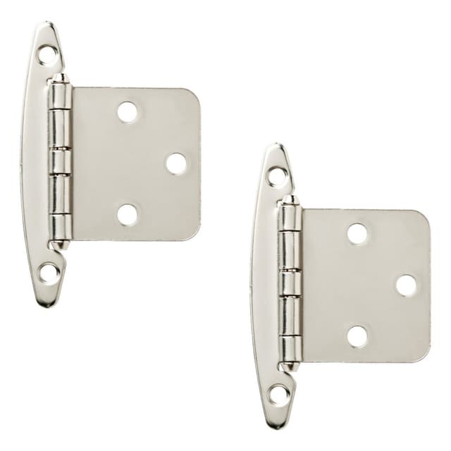Liberty Overlay Hinge without Spring, Satin Nickel, 2 pack - H01010C-SN-O