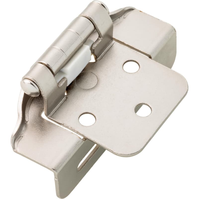 Franklin Brass Semi-Wrap Self-Closing Hinge, 1/2"Overlay, Satin Nickel, 10/Pack - H01915K-SN-B