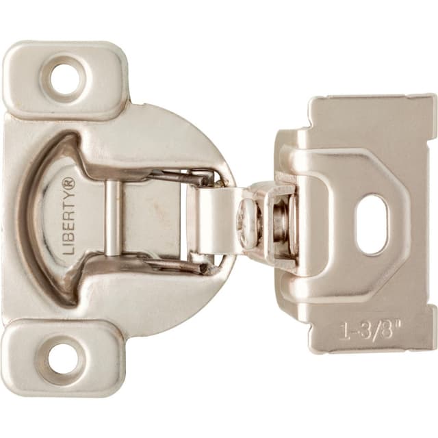Franklin Brass Face Frame Hinge, 108 Degree, 1-3/8"Overlay, Nickel