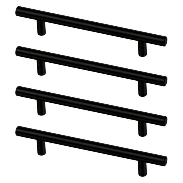 Liberty Steel Bar Pull, 5-1/16" (128mm) CC, Matte Black - P01026C-FB-SP