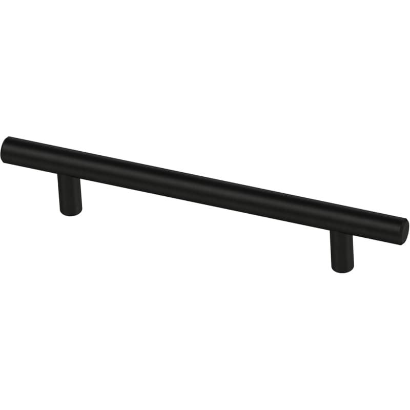 Franklin Brass Bar Pull 5-1/16" (128 mm) Center to Center, Matte Black Antimicrobial, P01026Z-FBA-B