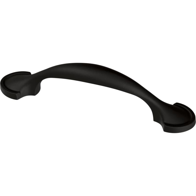Liberty Half Round Foot Pull, 3" (76mm) CC, Matte Black - P11871C-FB-SP