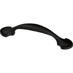 Liberty Half Round Foot Pull, 3" (76mm) CC, Matte Black - P11871C-FB-SP