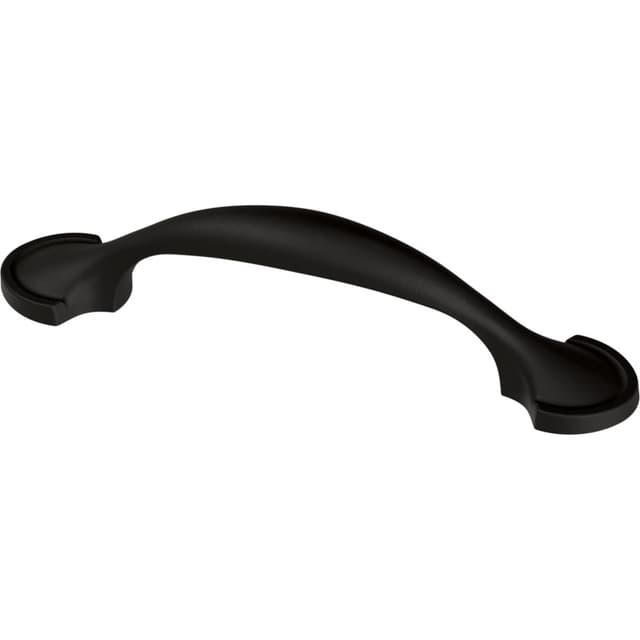 Liberty Half Round Foot Pull, 3" (76mm) CC, Matte Black - P11871C-FB-SP