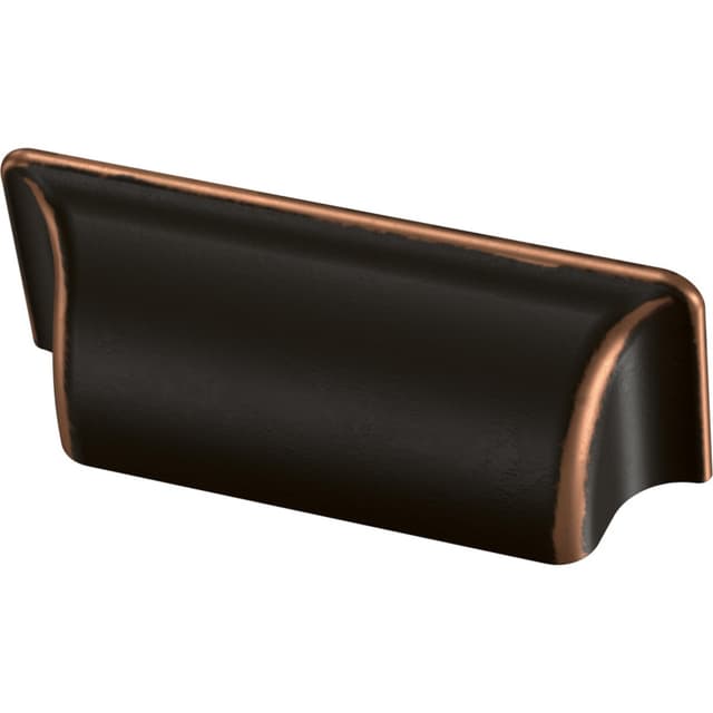 Franklin Brass Rectangular Bin Pull, 3" (76mm) CC, Bronze With Copper Highlights - P17212K-VBC-B