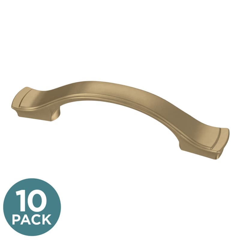 Liberty Step Edge Dual Mount Pull, 3 or 3-3/4" (76/96mm), Champagne Bronze, 10 pack - P18949C-CZ-B