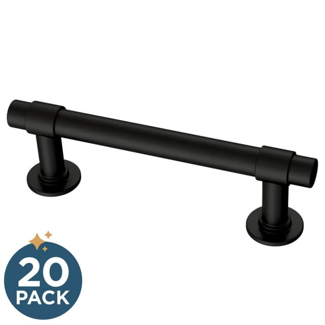 Franklin Brass Francisco Pull, 3" (76mm), Matte Black, 20 pack - P29520K-FB-B2
