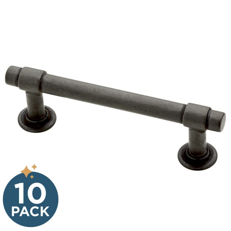 Franklin Brass Francisco Pull, 3" (76mm), Soft Iron, 10 pack - P29520K-SI-B