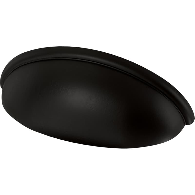 Franklin Brass Contemporary Cup Pull, 3" (76mm) CC, Matte Black - P34702K-FB-B