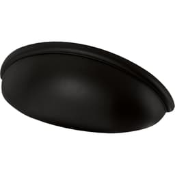 Franklin Brass Contemporary Cup Pull, 3" (76mm) CC, Matte Black - P34702K-FB-B