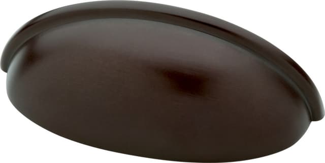 Franklin Brass Contemporary Cup Pull, 3" (76mm) CC, Dark Oil Rubbed Bronze - P34702K-OB3-B