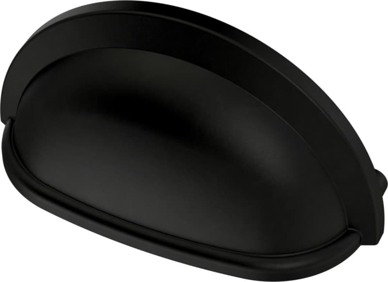 Franklin Brass Contemporary Cup Pull, 3" (76mm) CC, Matte Black - P34704C-FB-B