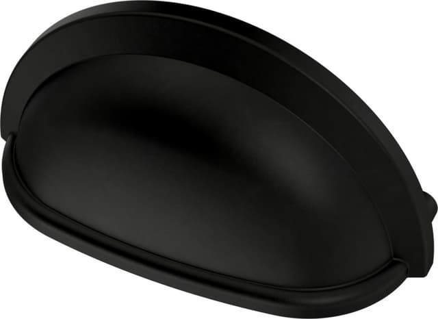 Franklin Brass Contemporary Cup Pull, 3" (76mm) CC, Matte Black - P34704C-FB-B