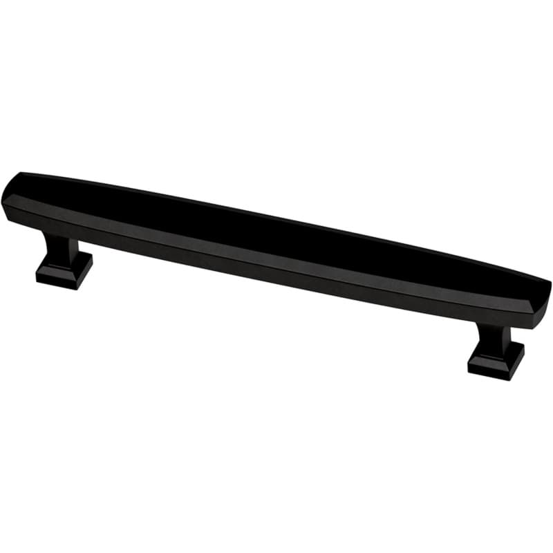 Franklin Brass Beveled Pull, 5-1/16" (128mm) CC, Matte Black - P39059C-FB-B