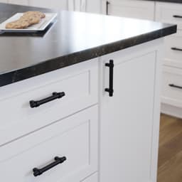 Franklin Brass Wrapped Bar Drawer Pull, 3-3/4" (96mm) CC, Matte Black - P40709C-FB-B