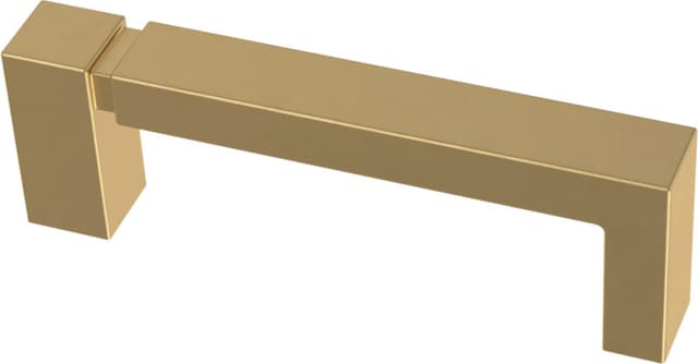 Franklin Brass Asymmetric Notched Pull, 3" (76mm) CC, Modern Gold - P40822K-117-C