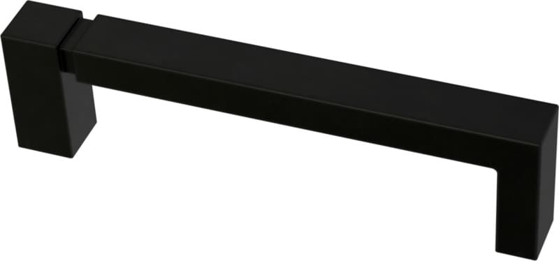 Franklin Brass Asymmetric Notched Pull, 3-3/4" (96mm) CC, Matte Black - P40823K-FB-C