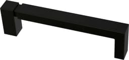 Franklin Brass Asymmetric Notched Pull, 3-3/4" (96mm) CC, Matte Black - P40823K-FB-C